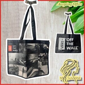 Vans NEW - shopping Tote - off the wall - about 18 x 13 x 7 - nylon